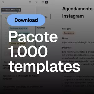 Imagem de capa para o Curso online Pack 1000 Templates Premium para Automação (Atualizado 2025)
