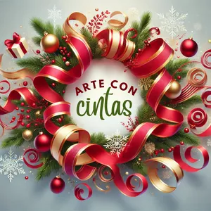 Imagen de portada para Curso online Arte con Cintas: Decoración Navideña DIY