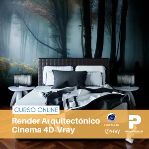 Imagen de portada para Curso online CURSO ONLINE RENDER ARQUITECTÓNICO CINEMA 4D-VRAY