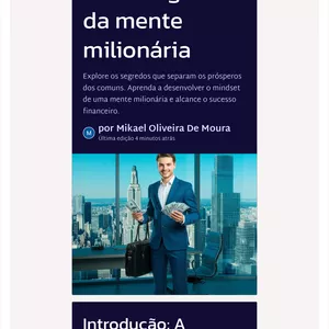 Imagem de capa para o Ebook Os 10 segredos da mente milionária.