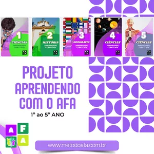 Imagem de capa para o Ebook PROJETO “APRENDENDO COM O AFA” -  CIÊNCIAS, HISTÓRIA E GEOGRAFIA
