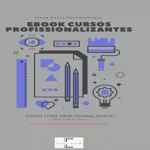 Imagem de capa para o Ebook EBOOK CURSO LIVRE PROFISSIONALIZANTE DE  ADMINISTRAÇÃO DE EMPRESAS COM CERTIFICADO DE PARTICIPAÇÃO