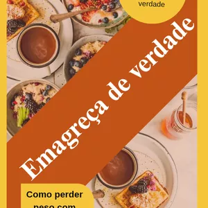 Imagem de capa para o Ebook Emagreça sem sofrimento