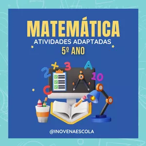 Imagem de capa para o Ebook Matemática 5º ano Atividades Adaptadas
