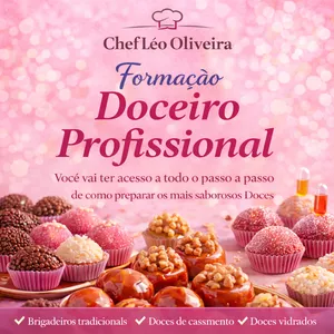 Imagem de capa para o Curso online Formação Doceiro Profissional