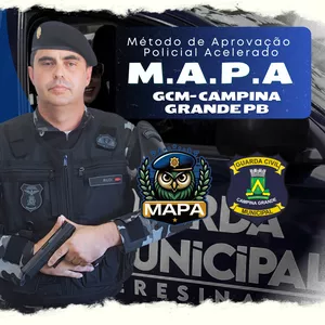 Imagem do curso MAPA GCM-CAMPINA GRANDE PB: Método de Aprovação Policial Acelerado na Guarda Municipal.