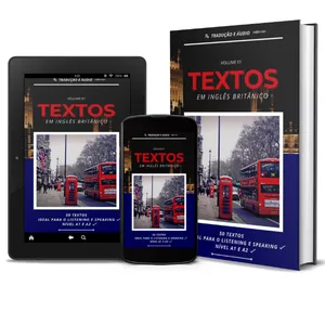 Imagem de capa para o Ebook Textos Em Inglês Britânico vol. 01