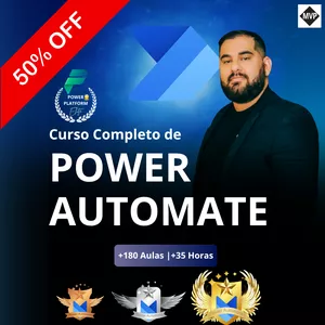 Imagem de capa para o Curso online Power Automate Elite: Domine a Automação de Processos do Zero ao Avançado!