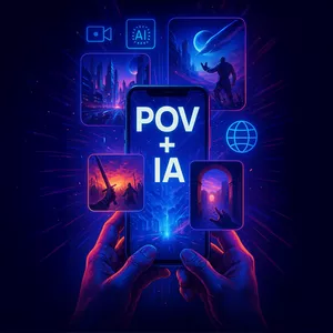 Imagem de capa para o Ebook POV + IA = Sua Chance de Lucrar em Dolar🤑