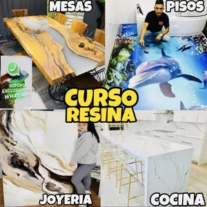 Imagen de portada para Curso online Curso de Pisos, Mesas, Encimeras con Resina Epoxica