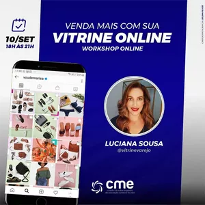 Imagem de capa para o Evento online Venda Mais com sua Vitrine On-line.