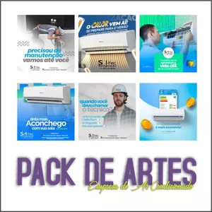 Imagem de capa para o Curso online PACK AR CONDICIONADO EDITAVEL - FAÇA NO CELULAR 