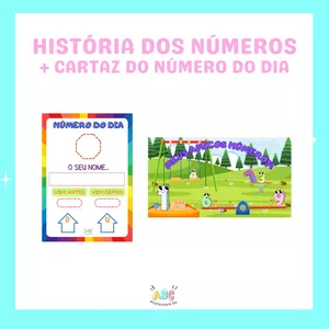 Imagem de capa para o Ebook História dos Números + Cartaz do Número do Dia