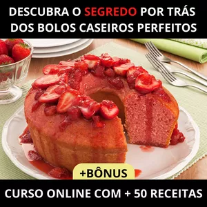 Imagem do curso Curso Bolos Caseiros + Apostila com 50 Receitas