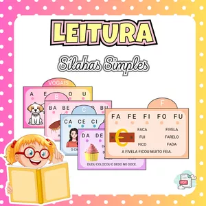 Imagem de capa para o Ebook FICHAS DE LEITURA - SÍLABAS SIMPLES