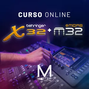 Imagem de capa para o Curso online Curso online mesa de som digital Behringer X32 / M32