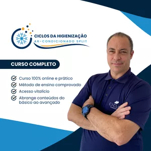 Imagem de capa para o Curso online Ciclos da Higienização - Manutenção em Ar Condicionado Split