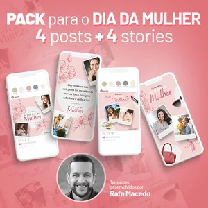 Imagem de capa para o Curso online CANVA - Dia da Mulher