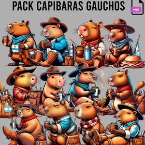 Imagen de portada para Curso online Pack Capibaras Gauchos x16