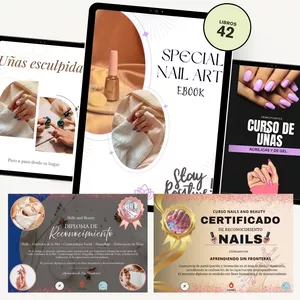 Imagen de portada para Ebook KIT PROFESIONAL 42 LIBROS - Maestría en Uñas Acrílicas y Belleza Integral - Técnicas, Diseños Avanzados, Cosmetología &amp; Dermatología + BONUS Cursos de Maquillaje, Cosmética Natural y Velas Artesanales + Certificado y DERECHOS DE REVENTA♥