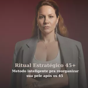 Imagem do curso Ritual estratégico 45+- Método inteligente para reorganizar a pele após os 45 com ciência, estratégia e elegância.