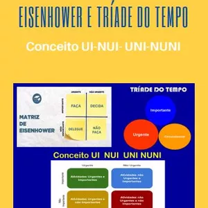 Imagem de capa para o Ebook Conceito UI - NUI - UNI - NUNI Com as Matrizes Eisenhower e Tríade do Tempo