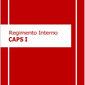 Imagem de capa para o Ebook Regimento Interno do CAPS I