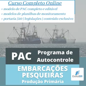Imagem de capa para o Curso online Curso "Programa de Autocontrole - PAC | Embarcações Pesqueiras"