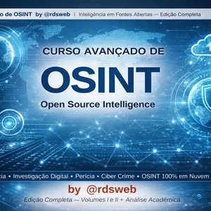 Imagem de capa para o Ebook Curso Completo Avançado de OSINT