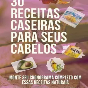 Imagem de capa para o Ebook  Receitas Naturais para um Cabelo Forte e Longo
