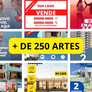 Imagem de capa para o Ebook Pack de 250 artes - Imobiliária