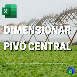 Imagem de capa para o Ebook Planilha para Dimensionar Pivô Central de Irrigação e Recalque