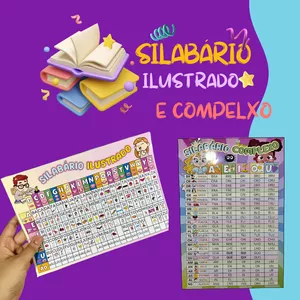 Imagem de capa para o Ebook Silabário Ilustrado mais Silabário Silabas Complexas