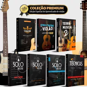 Imagem de capa para o Ebook Coleção Premium - Edição Especial de Aprendizado de Violão e Guitarra