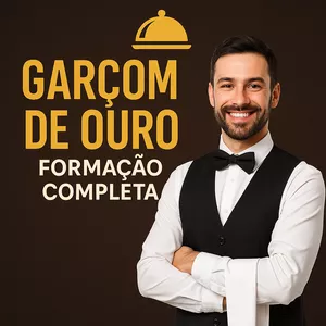 Imagem de capa para o Curso online Garçom de Ouro – Formação Completa 