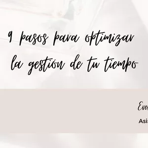 Imagen de portada para Curso online 9 pasos para Optimizar la Gestion de tu Tiempo