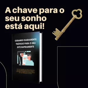 Imagem de capa para o Ebook Gerando tráfego para seu site diariamente 