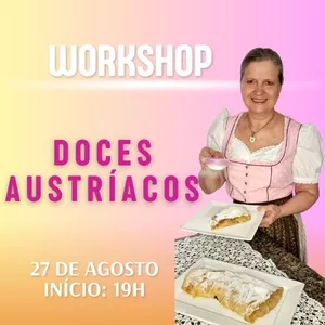 Imagem de capa para o Curso online Workshop Doces Austríacos
