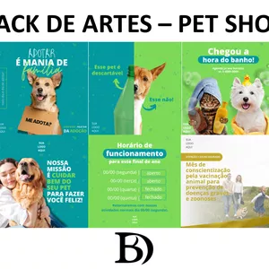 Imagem de capa para o Curso online PACK DE ARTES - PET SHOP