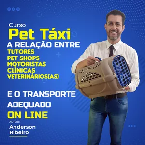 Imagem de capa para o Curso online Curso: PET TAXI. Transporte adequado e a relação entre tutores, transportadores, veterinários, pet shops e clínicas