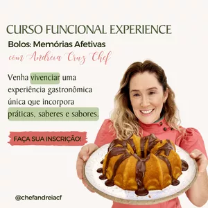 Imagem de capa para o Evento presencial Curso Funcional Experience:  Bolos - Memórias Afetivas