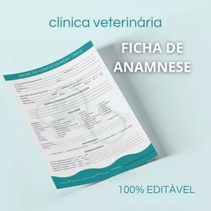 Imagem de capa para o Ebook Ficha de Anamnese/Atendimento para Clínica Veterinária