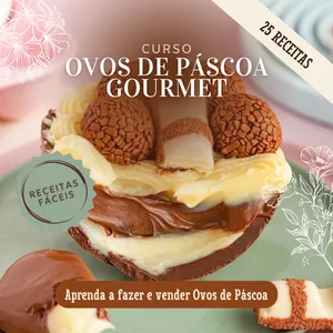 Imagem de capa para o Ebook Curso de Ovos de Páscoa Gourmet