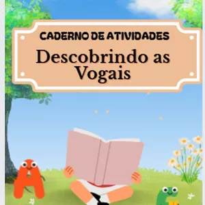 Imagem de capa para o Ebook Caderno de Atividade Descobrindo as vogais
