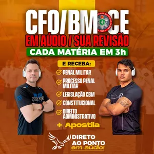 Imagem de capa para o Curso online 🎧 Direito CFO Bombeiro CE: Áudios de Ouro para sua Aprovação