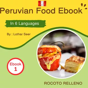 Cover image for Ebook PDF Ebook Peruvian Food in 6 lenguages