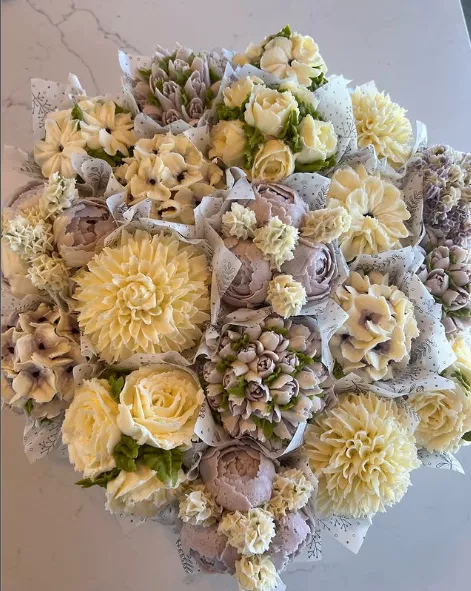 Ramo de cupcakes florales