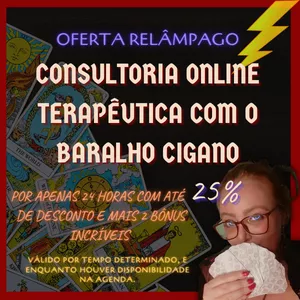Imagem principal do produto CONSULTORIA ONLINE TERAPÊUTICA COM O BARALHO CIGANO