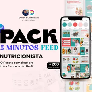 Imagem de capa para o Curso online Pack 5 Minutos Feed - Nutricionista