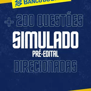 Imagem de capa para o Ebook SIMULADO PRÉ-EDITAL + 200 QUESTÕES